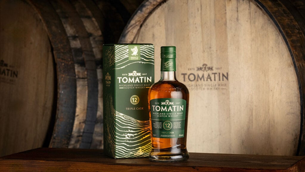 Tomatin 12 Year Old displaying the 2026 packaging redesign