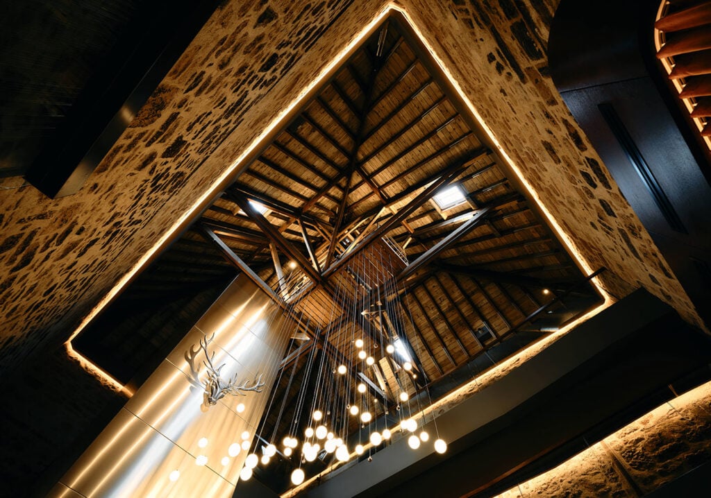 The transformed Dalmore Kiln, now home to a boutique