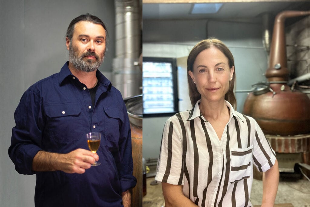 The founders of Thomson Distillery. Mathew Thomson and Rachael Thomson