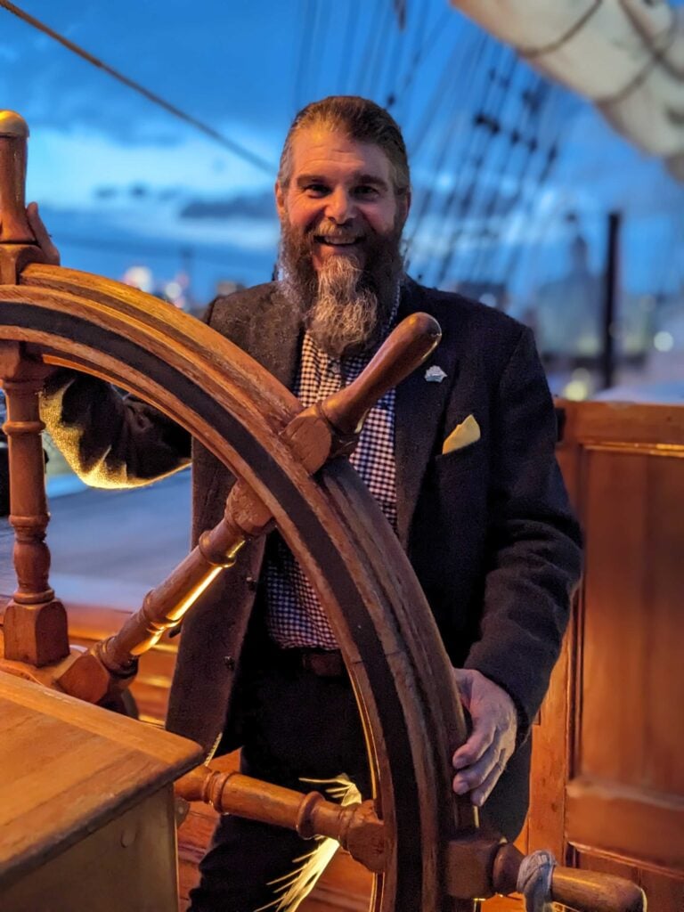 Dave Worthington on the Cutty Sark****