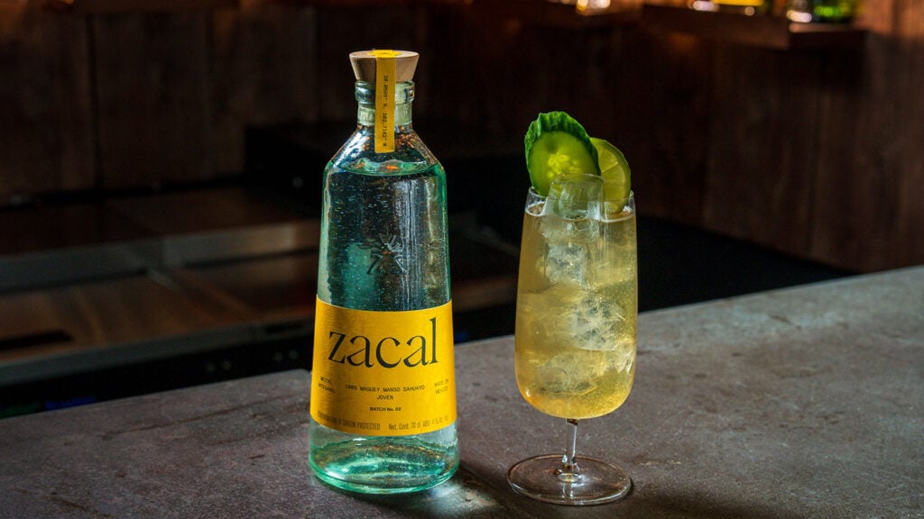 A Zacal mezcal serve, The Cerveza Cooler
