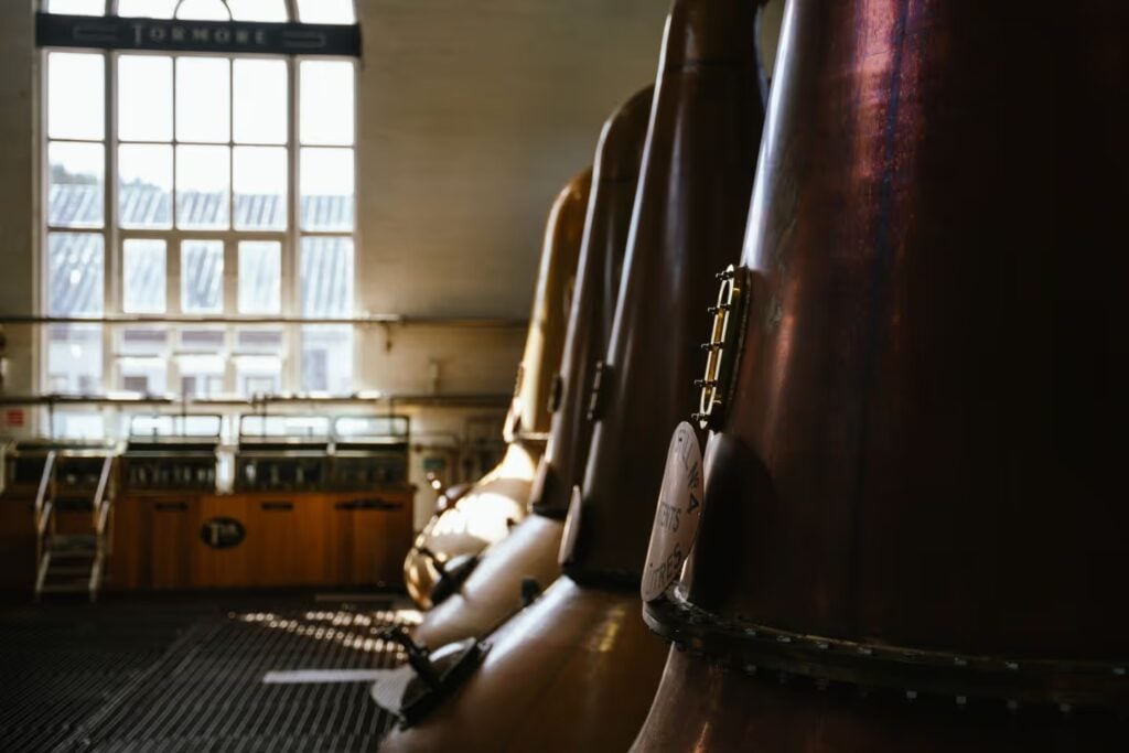 The stillhouse at Tormore Distillery