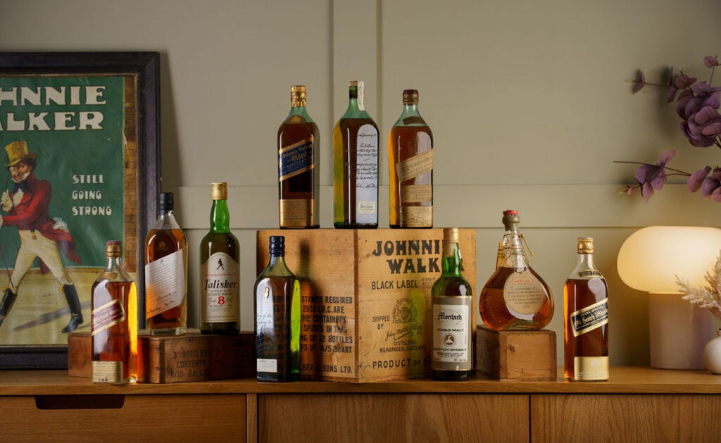 A selection of lots from the World’s Largest Johnnie Walker Whisky Collection