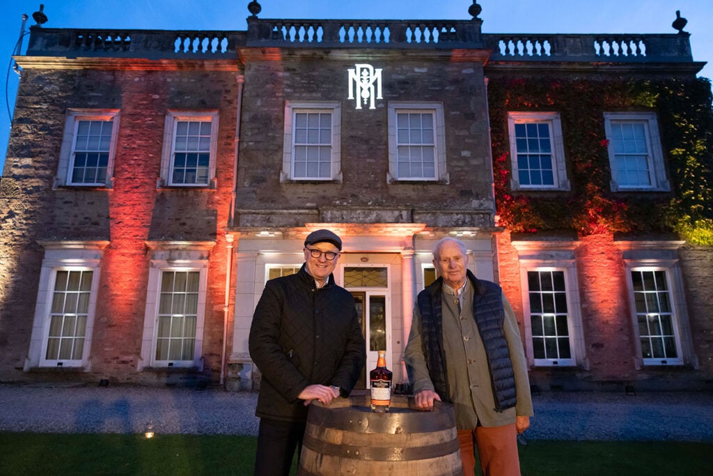 Kevin O'Gorman and Sir Charles Keane at Cappoquin Estate with Midleton Very Rare Chestnut Edition