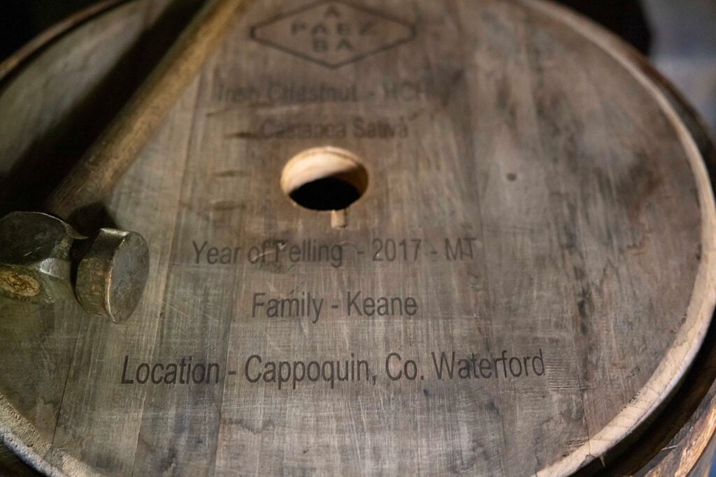 The Irish sweet chestnut cask that Midleton Very Rare Chestnut Edition was aged in