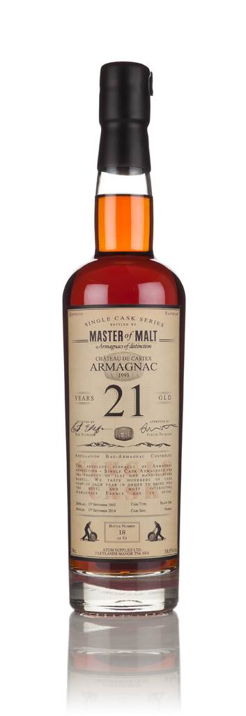 Château de Castex Armagnac 21 Year Old 1993 - Single Cask (Master of Malt) product image