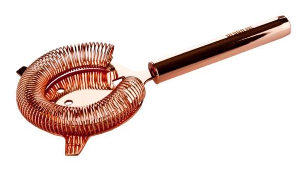 Urban Bar Copper Plated Hawthorne Cocktail Strainer product image