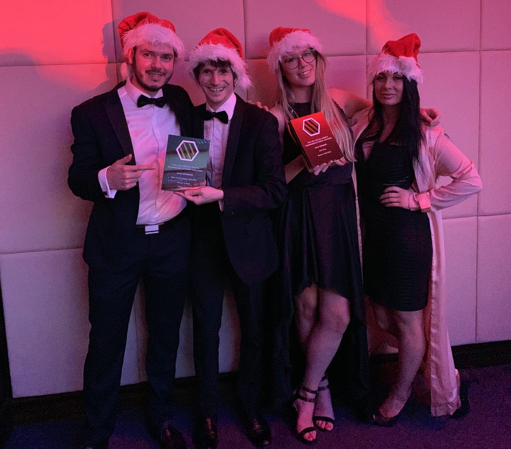 Master of Malt team winning an award in 2018