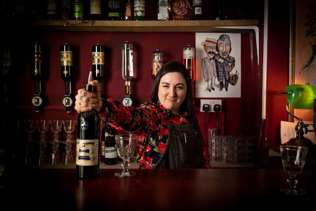 Championing absinthe at Croque Monsieur