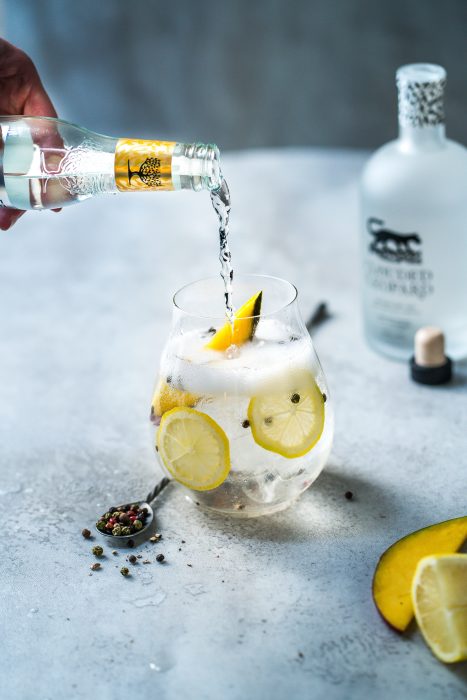 Clouded Leopard Gin and mango