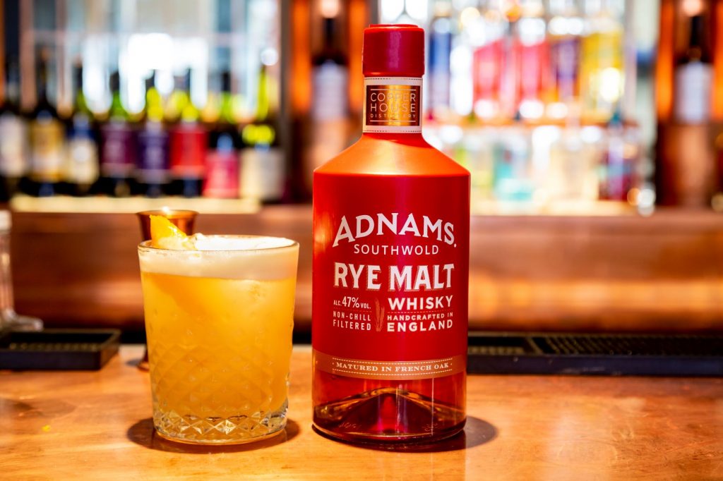 Adnams Rye Malt Whisky Sour cocktail