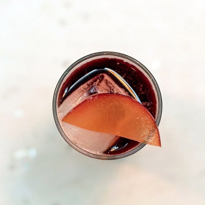 Cub's Ardbeg Americano, made with Ardbeg 10, English cassis, Somerset pommeaux and soda