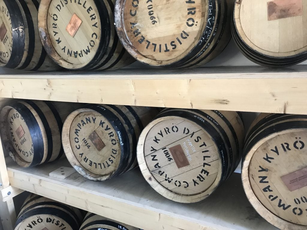 Whisky maturing at Kyro