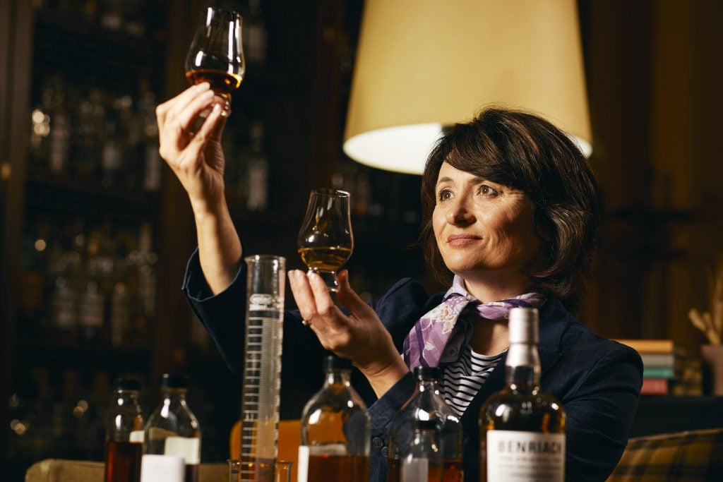Rachel Barrie tasting whisky