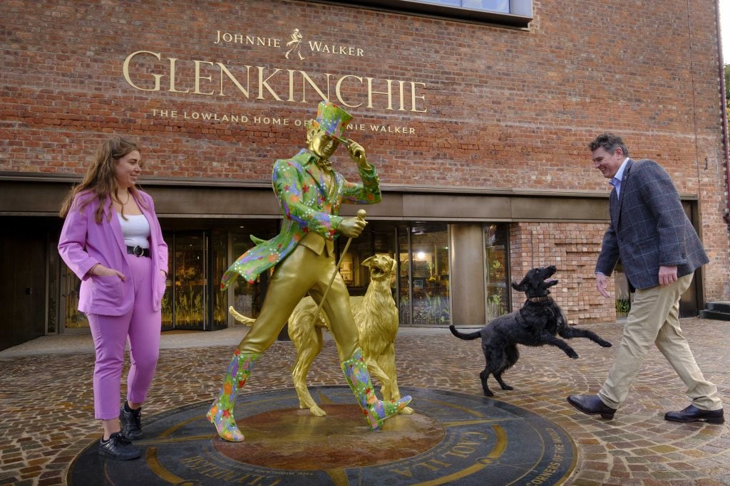 Our favourite feature of the new-look Glenkinchie? The psychedelic Johnnie Walker