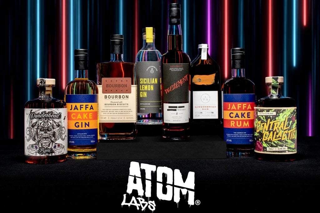 Look at all this booze you can win thanks to Atom Labs!