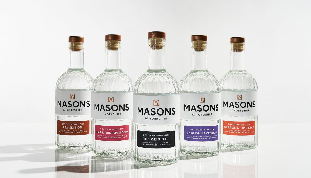 Masons of Yorkshire distillery range