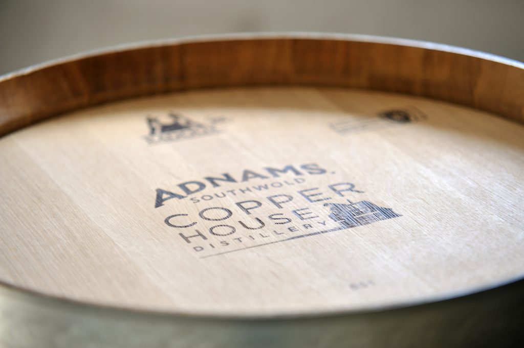 Barrels at Adnams Copper House Distillery