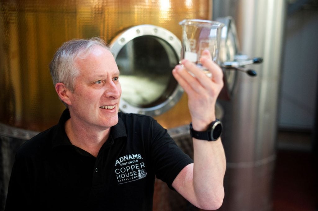 John McCarthy head distiller Adnams