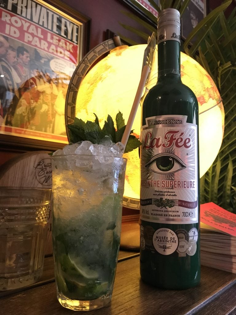 The French Mojito made with La Fee absinthe