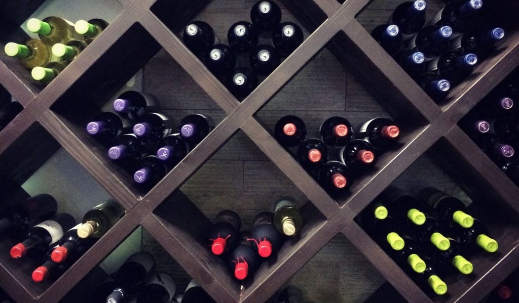 A wine rack filled with wine - Winebuyers