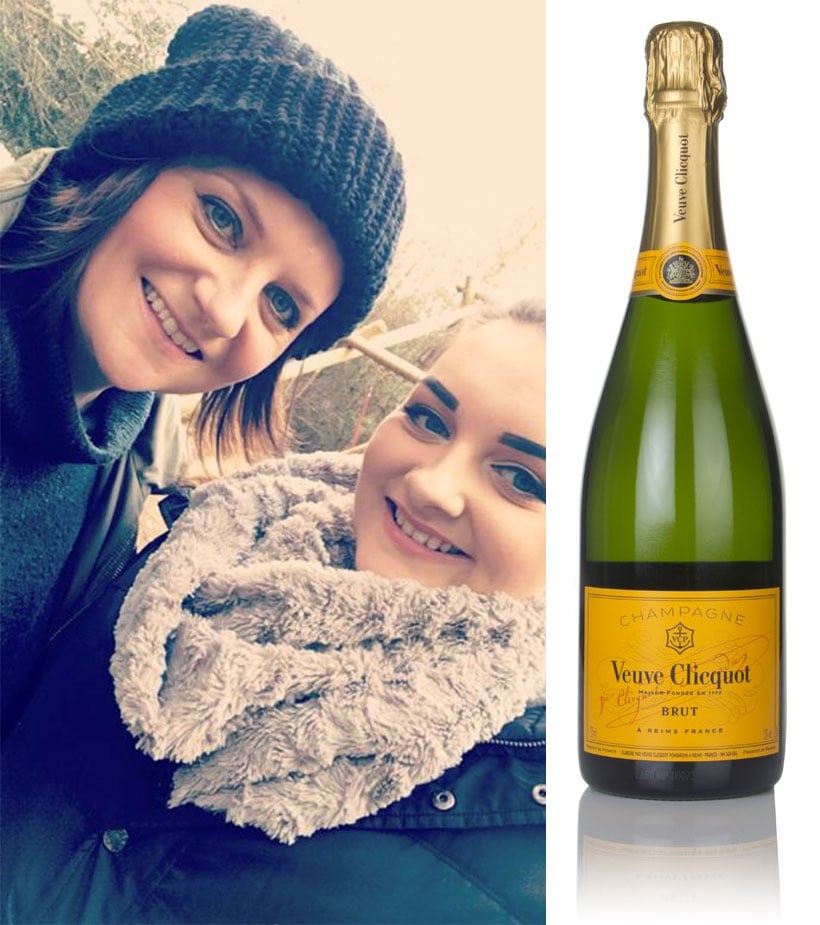Abbie and her mum will toast Mother's Day with Veuve Clicquot Brut Yellow Label