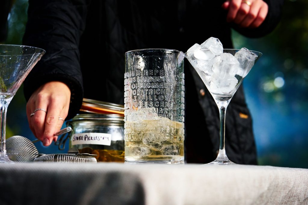 Making a Wild Gibson Martini with the Botanist Gin