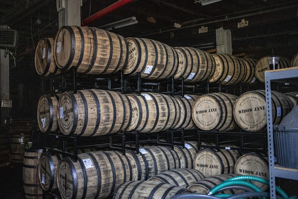Casks at Widow Jane Distillery