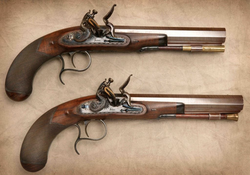 The actual pistols belonging to George Smith of Glenlivet
