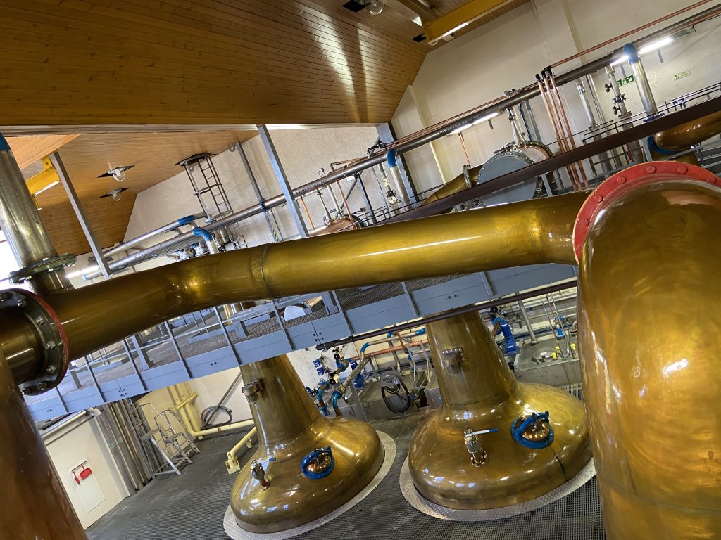 The convoluted swan neck at Macduff distillery