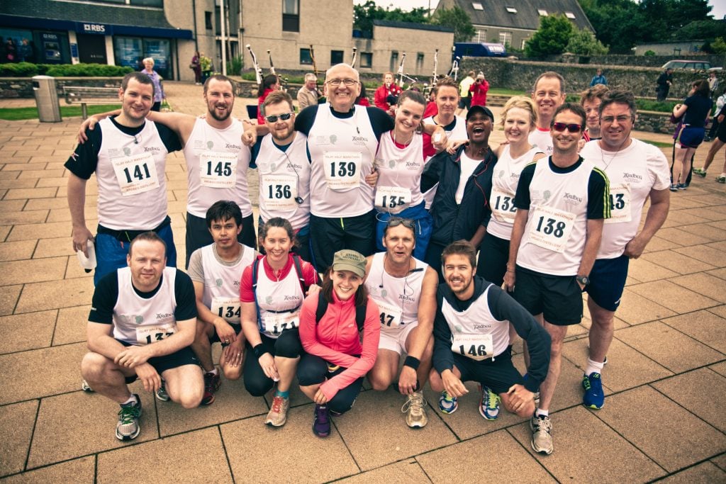 The brave runners of the Islay half marathon (credit: Phil Williams)