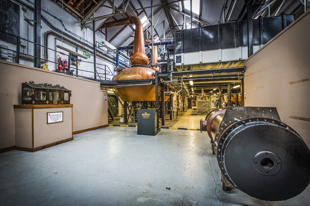 Tomatin Distillery - inside shots of stills