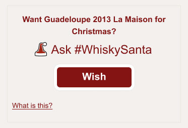 #WhiskySanta Wish button