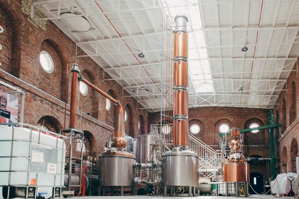 Inside the Copper Rivet Distillery