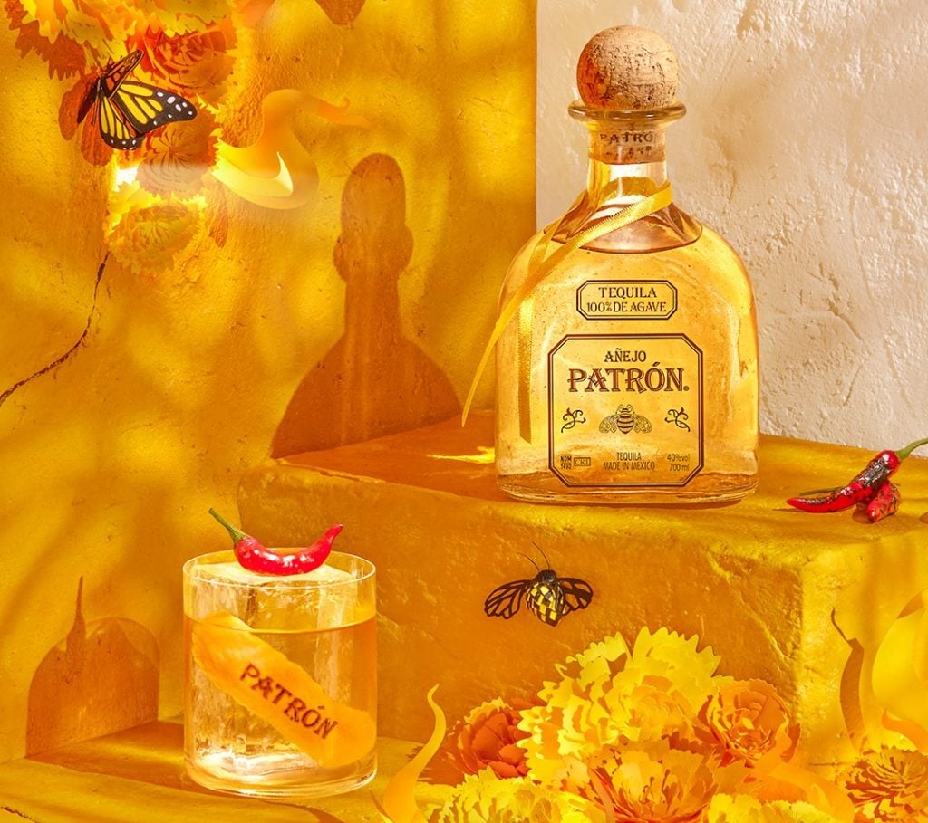 Patron Tequila Anejo Old Fashioned