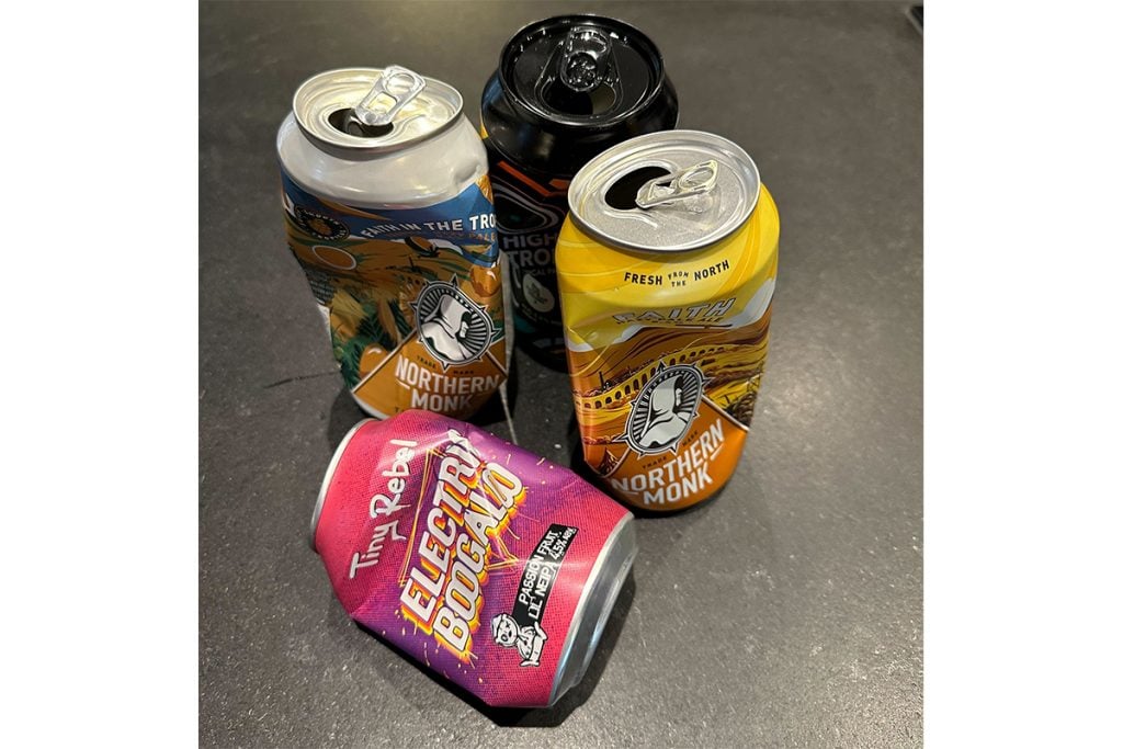 beer cans