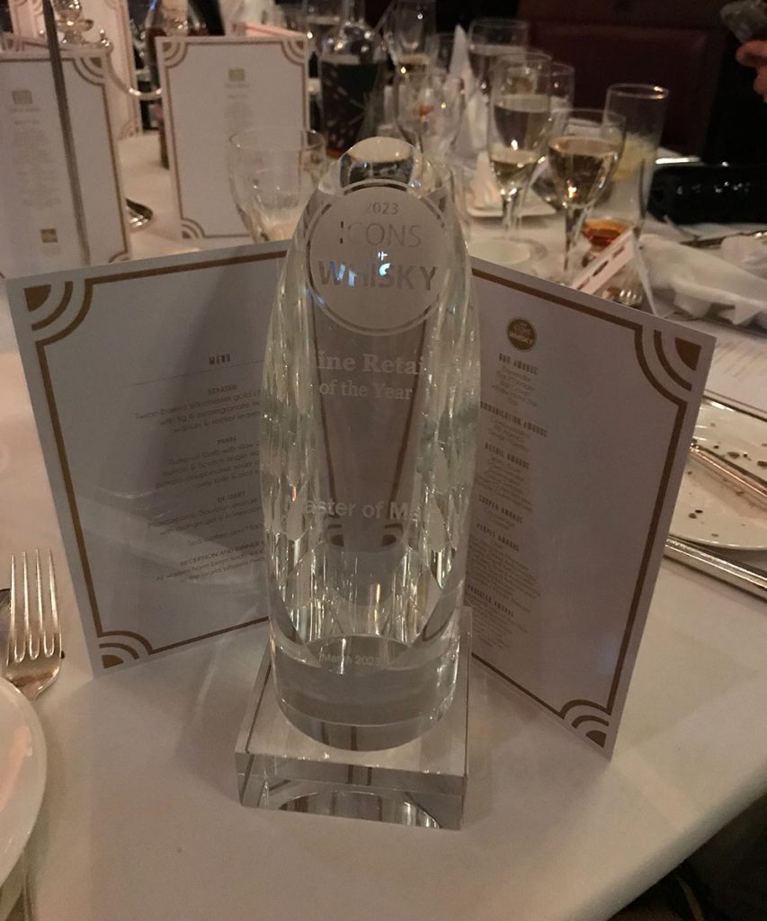 Icons of whisky award