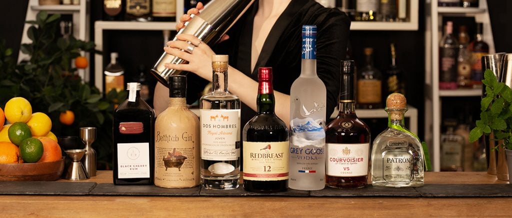 Charlotte with some of favourite spirits