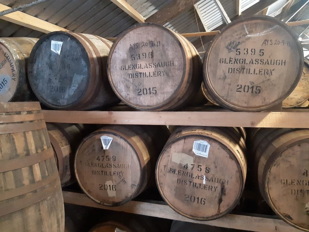 Casks at Glenglassaugh Distillery