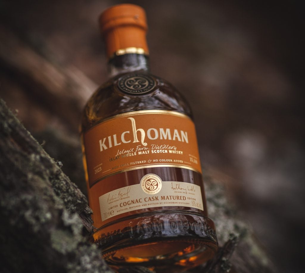 Kilchoman Cognac Cask matured Islay single malt - lifestyle image