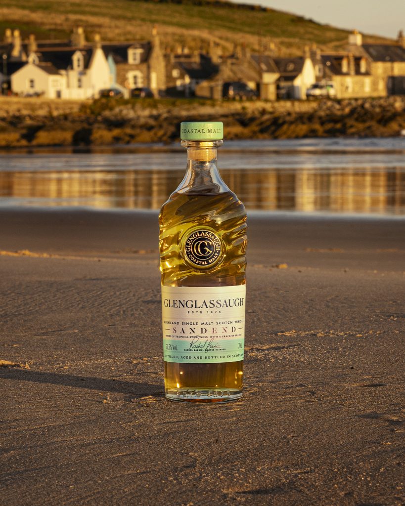 Glenglassaugh Sandend on the beach