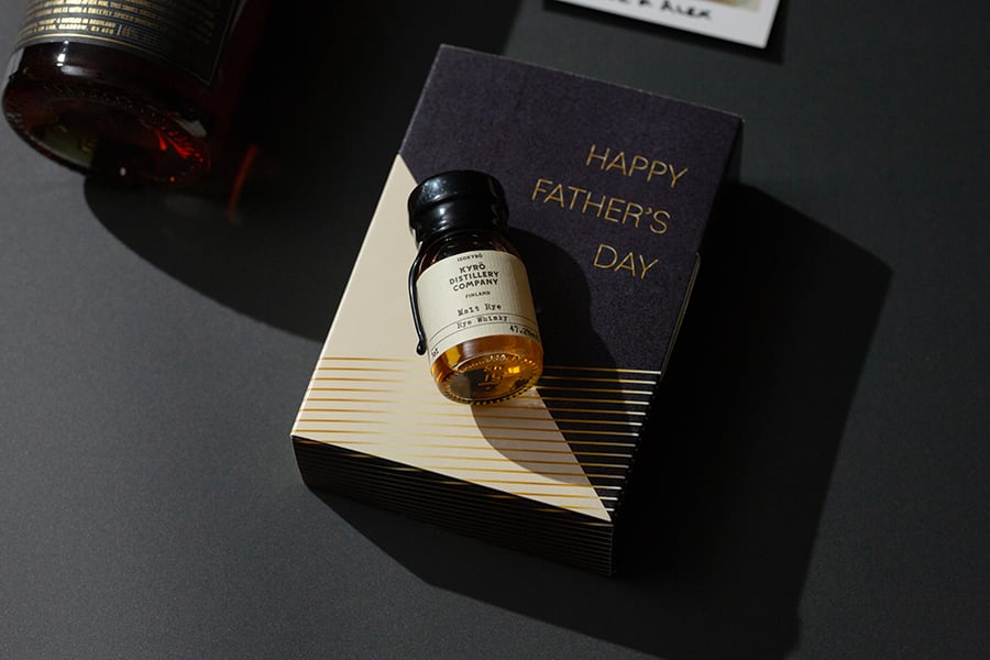 Father's Day Dram Present Card - Single Malt Whisky (Kyro Malt Rye)