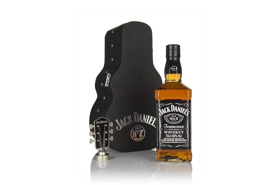 Jack Daniel's Tennessee Whiskey Guitar Case Gift Pack