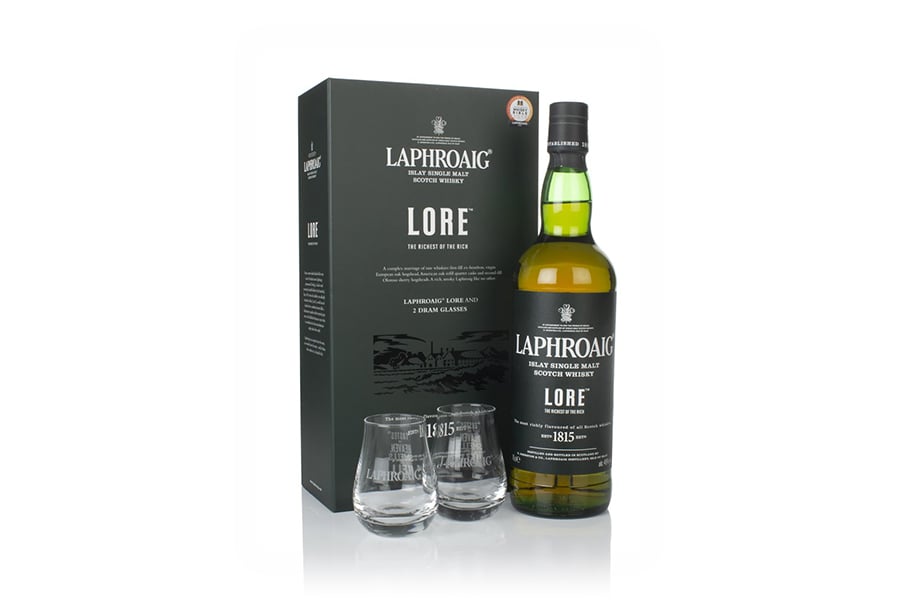 Laphroaig Lore Gift Pack with 2x Glasses 