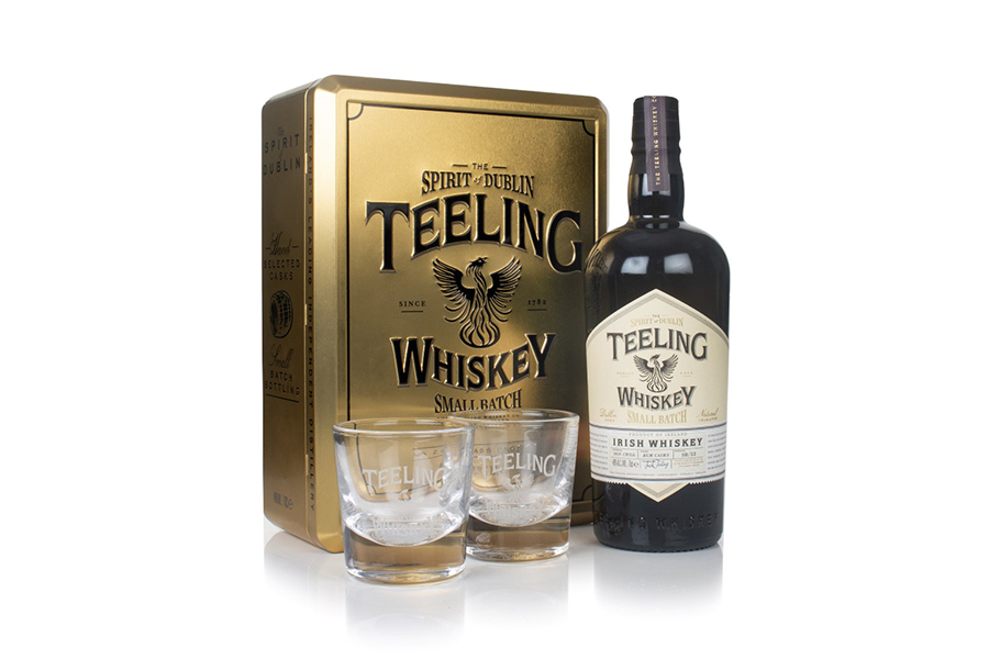 Teeling Small Batch Gold Presentation Tin Gift Pack with 2x Glasses