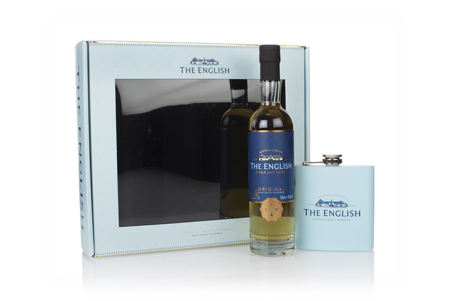 The English - Original Gift Pack with Hip Flask 