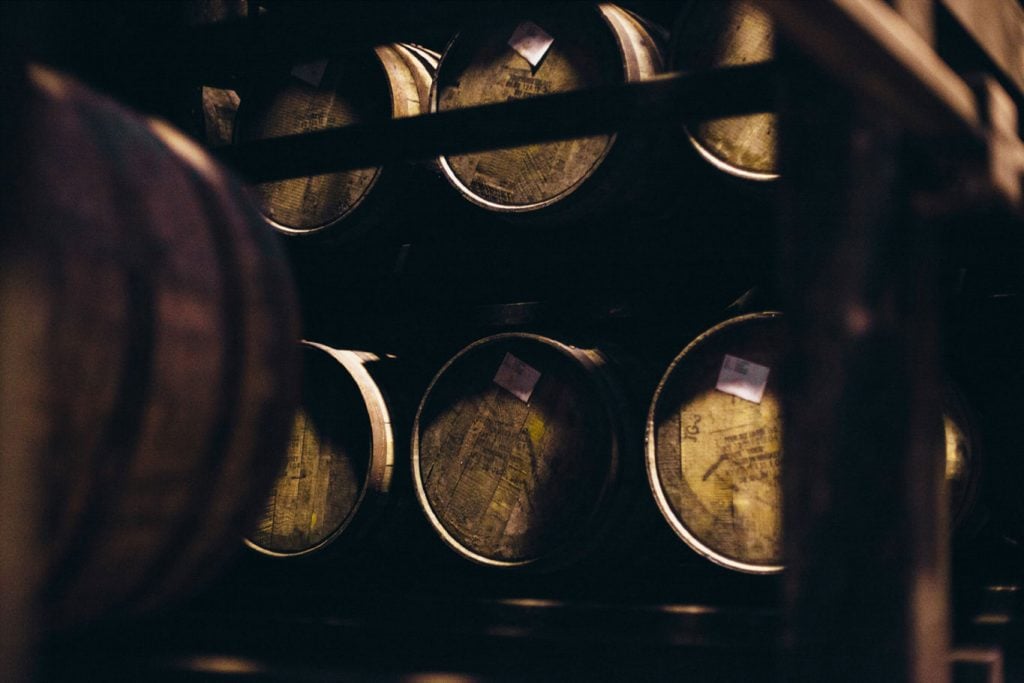 Fuji Gotemba whiskey barrels