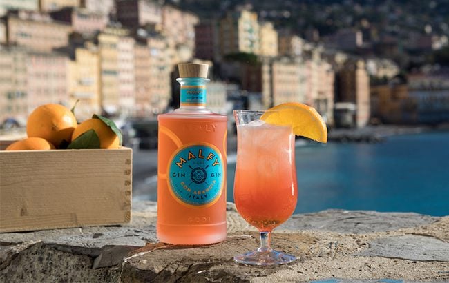 Ten flavoured spirits - Malfy Con Arancia