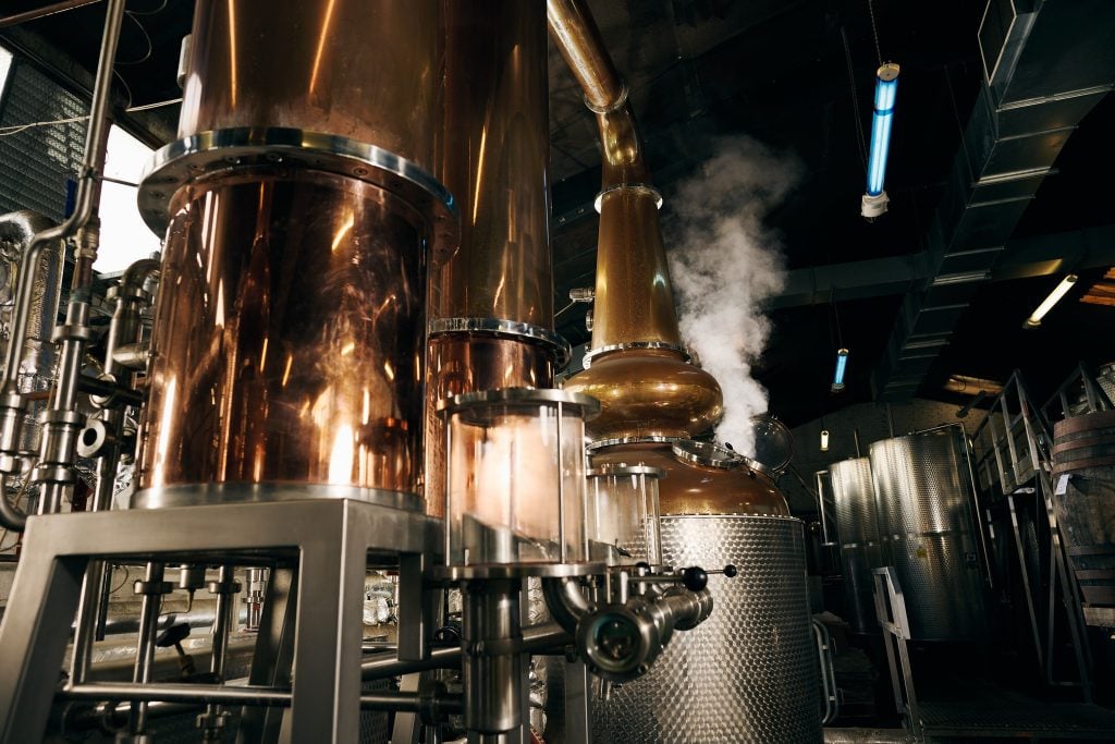 Stills at The Glasgow Distillery
