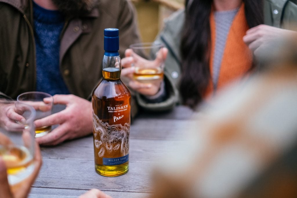 Drinking Talisker Wilder Seas